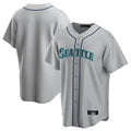 Davalo S.Mariners Blank Player Gray Home Game Stitched Jerseys
