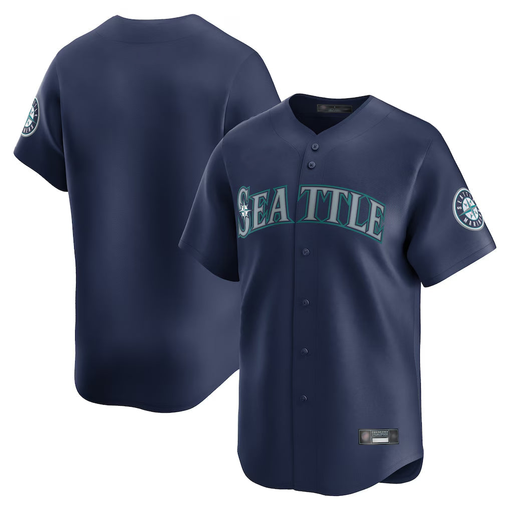 Davalo S.Mariners Blank Player Navy Home Limited Stitched Jerseys