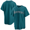 Davalo S.Mariners Blank Player Teal Home Game Stitched Jerseys
