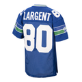 Davalo S.Seahawks 1985 #80 Steve Largent Mitchell & Ness Royal Authentic Throwback Retired Player Stitched Puhic Jersey