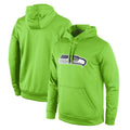 Davalo S.Seahawks Green LOGO Pullover Hoodies Game Blank Player Stitched Jerseys