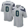 Davalo S.Seahawks #0 DeMarcus Lawrence Player Gray Home Game Stitched Jerseys