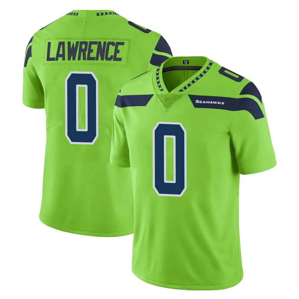 Davalo S.Seahawks #0 DeMarcus Lawrence Player Green Limited Color Rush Home Game Stitched Jerseys