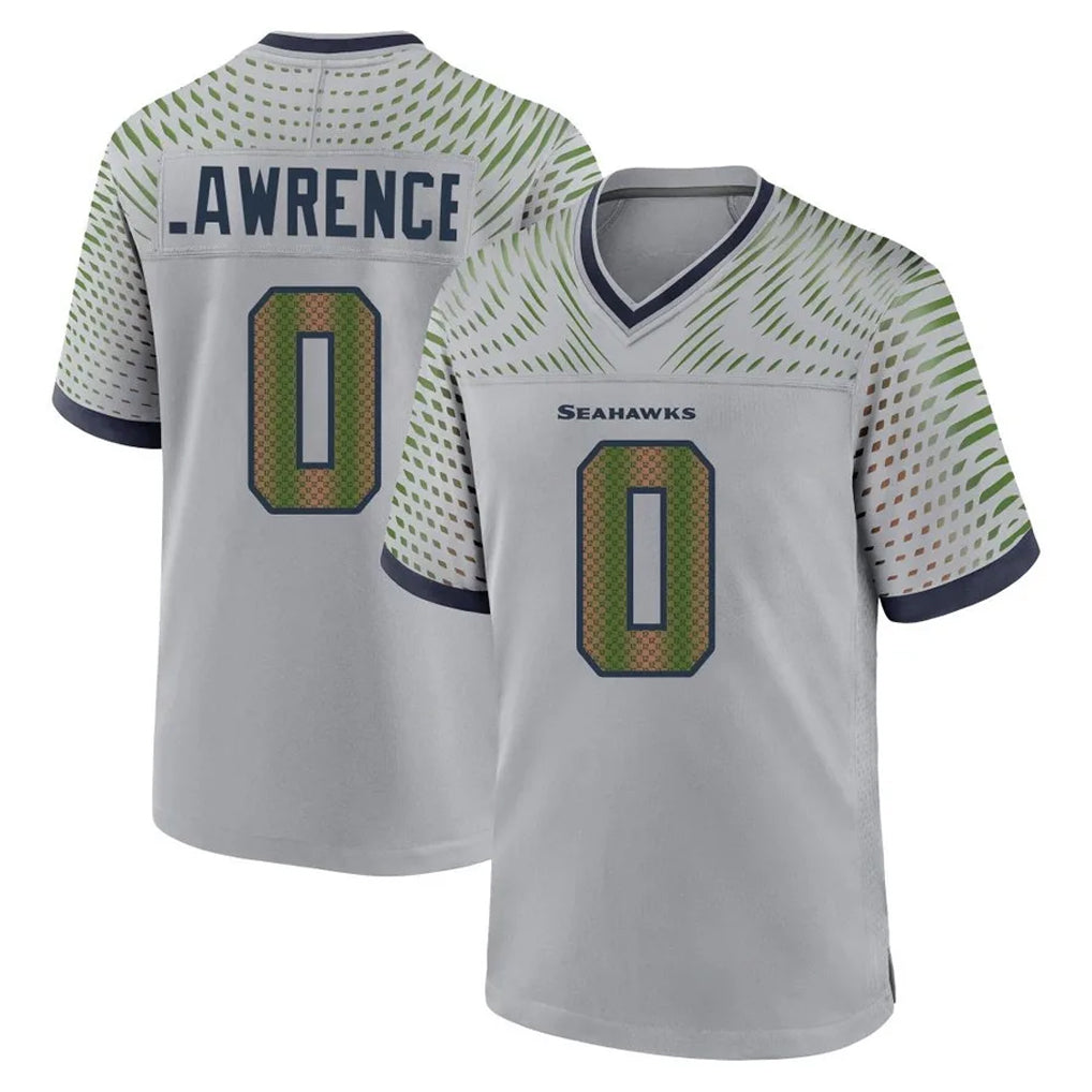 Davalo S.Seahawks #0 DeMarcus Lawrence Player Grey 2025 Rivalries Collection Home Game Stitched Jerseys