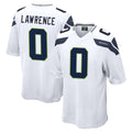 Davalo S.Seahawks #0 DeMarcus Lawrence Player White Home Game Stitched Jerseys