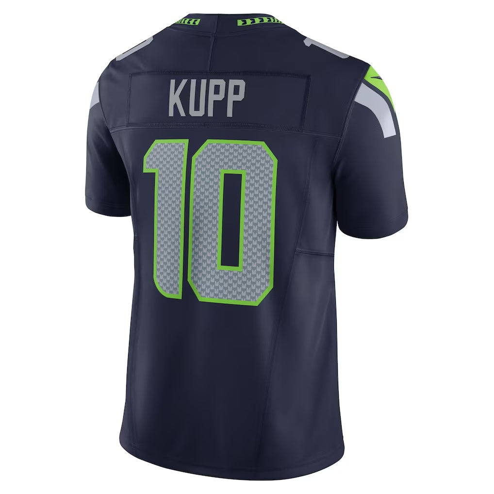 Davalo S.Seahawks #10 Cooper Kupp College Navy Team Vapor F.U.S.E. Limited Stitched Jerseys