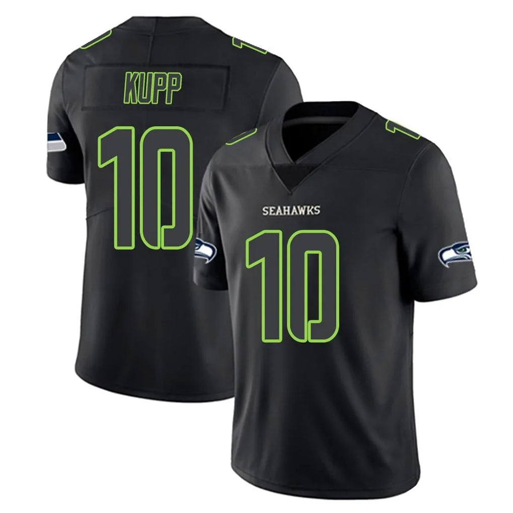 Davalo S.Seahawks #10 Cooper Kupp Player Black Impact Limited Home Game Stitched Jerseys