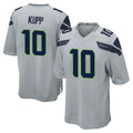 Davalo S.Seahawks #10 Cooper Kupp Player Gray Home Game Stitched Jerseys