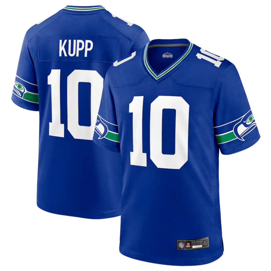 Davalo S.Seahawks #10 Cooper Kupp Player Royal Game Stitched Jerseys