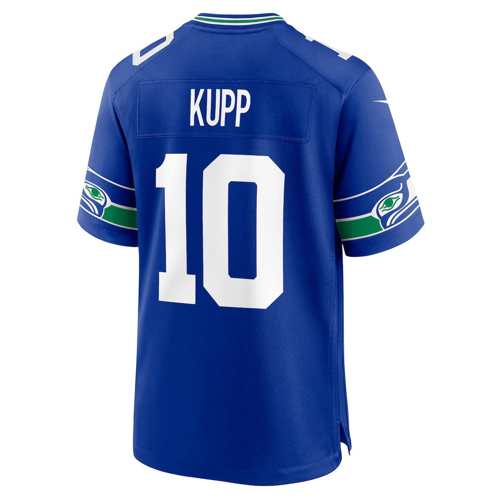 Davalo S.Seahawks #10 Cooper Kupp Royal Alternate 50th Season Game Stitched Jerseys