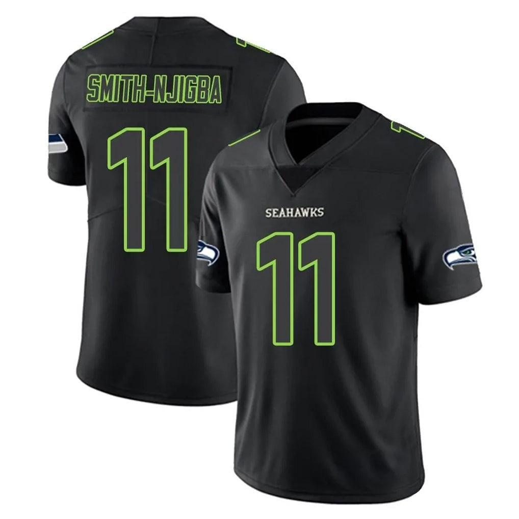Davalo S.Seahawks #11 Jaxon Smith-Njigba Player Black Impact Limited Home Game Stitched Jerseys