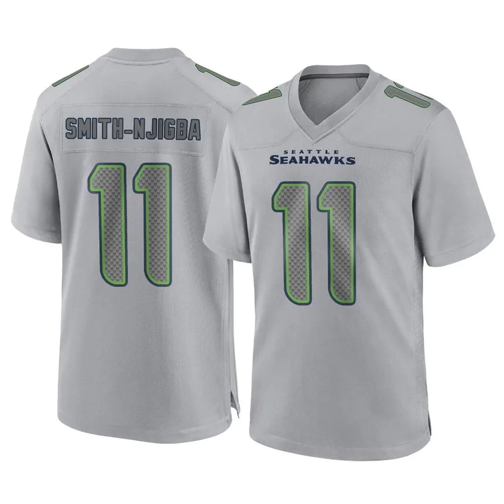 Davalo S.Seahawks #11 Jaxon Smith-Njigba Player Gray Atmosphere Fashion Home Game Stitched Jerseys