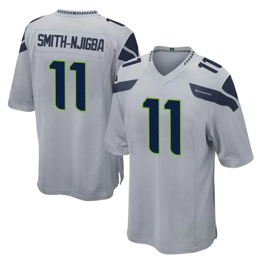 Davalo S.Seahawks #11 Jaxon Smith-Njigba Player Gray Home Game Stitched Jerseys