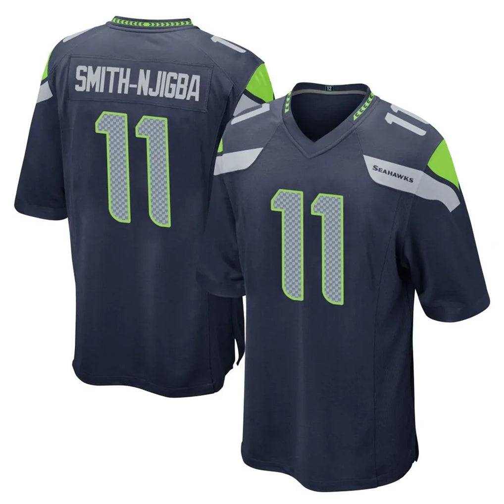 Davalo S.Seahawks #11 Jaxon Smith-Njigba Player Navy Home Game Stitched Jerseys