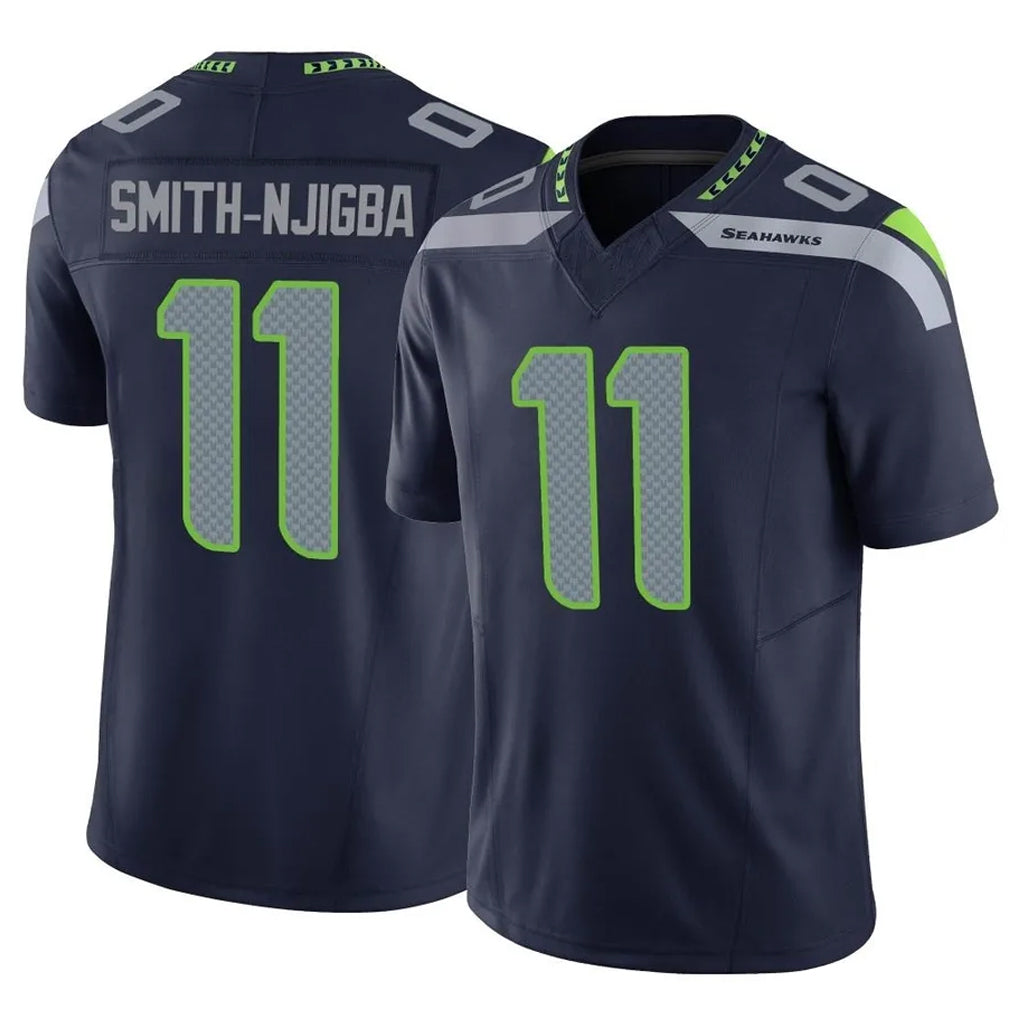 Davalo S.Seahawks #11 Jaxon Smith-Njigba Player Navy Limited Vapor F.U.S.E. Home Game Stitched Jerseys