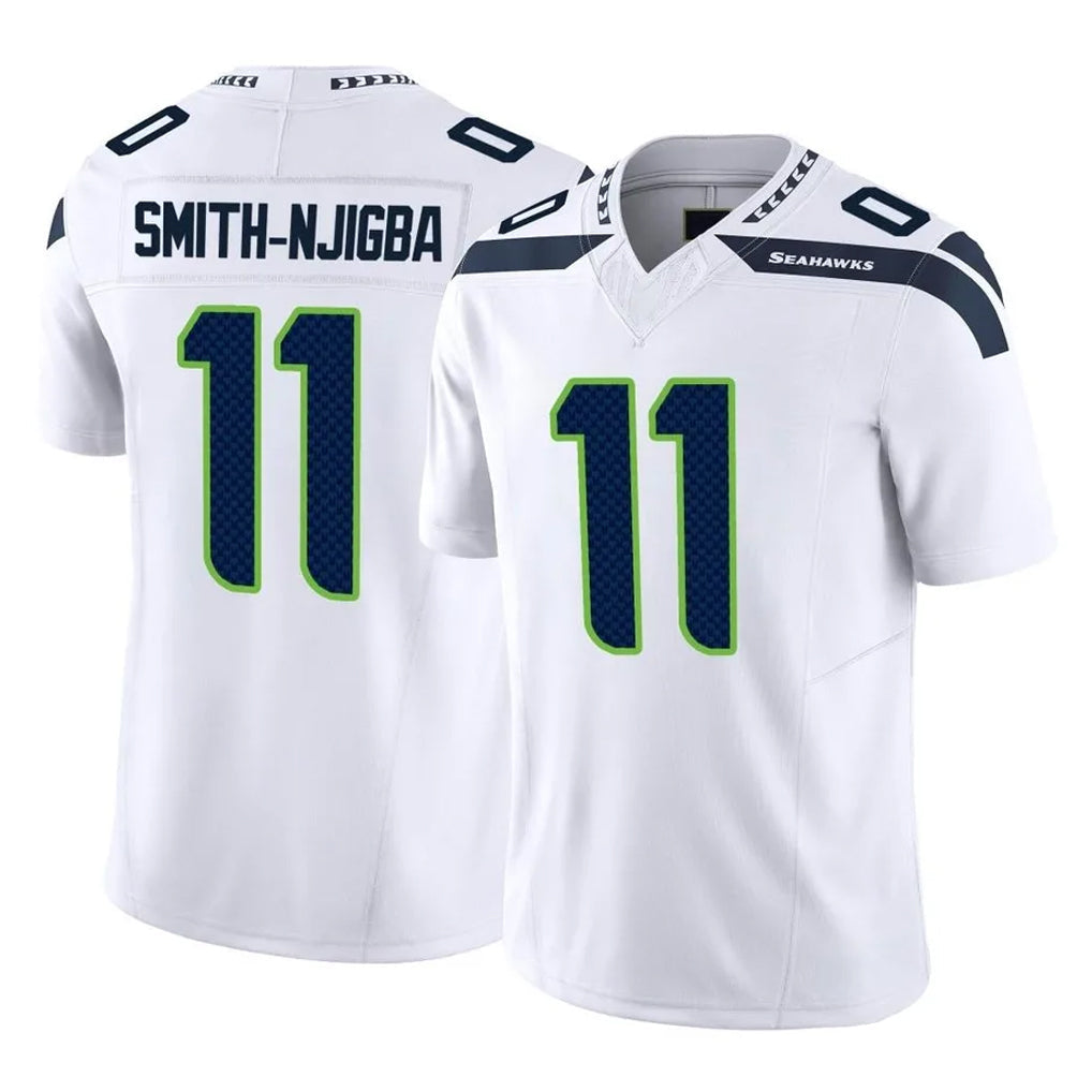 Davalo S.Seahawks #11 Jaxon Smith-Njigba Player White Limited Vapor F.U.S.E. Home Game Stitched Jerseys