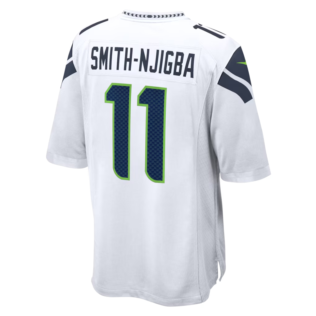 Davalo S.Seahawks #11 Jaxon Smith-Njigba White Game Stitched Jerseys