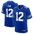 Davalo S.Seahawks #12 12s Royal Throwback Player Game Jersey Stitched American Stitched Jerseys