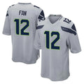 Davalo S.Seahawks #12 12th Fan Player Gray Home Game Stitched Jerseys