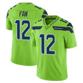 Davalo S.Seahawks #12 12th Fan Player Green Limited Color Rush Home Game Stitched Jerseys