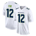 Davalo S.Seahawks #12 12th Fan Player White Tundra Fashion Home Game Stitched Jerseys