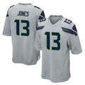 Davalo S.Seahawks #13 Ernest Jones IV Player Gray Home Game Stitched Jerseys