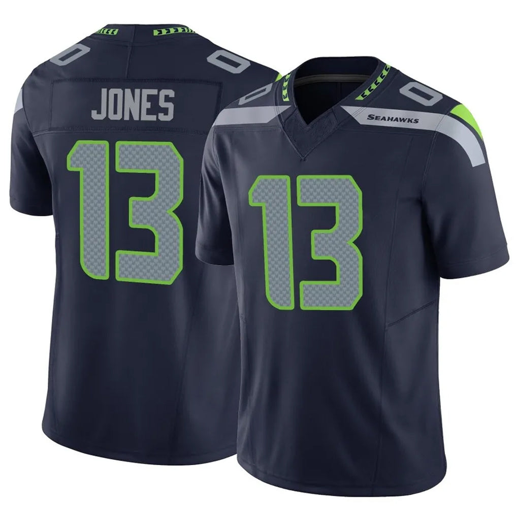 Davalo S.Seahawks #13 Ernest Jones IV Player Navy Limited Vapor F.U.S.E. Home Game Stitched Jerseys