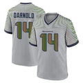 Davalo S.Seahawks #14 Sam Darnold Player Grey 2025 Rivalries Collection Home Game Stitched Jerseys