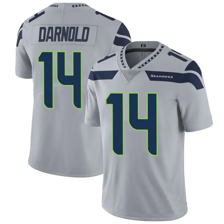 Davalo S.Seahawks #14 Sam Darnold Player Grey Vapor Limited Football Jerseys