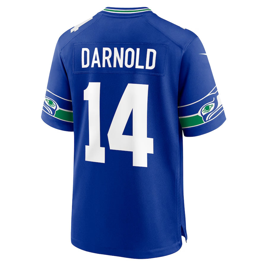 Davalo S.Seahawks #14 Sam Darnold Player Royal Alternate Game Football Jerseys