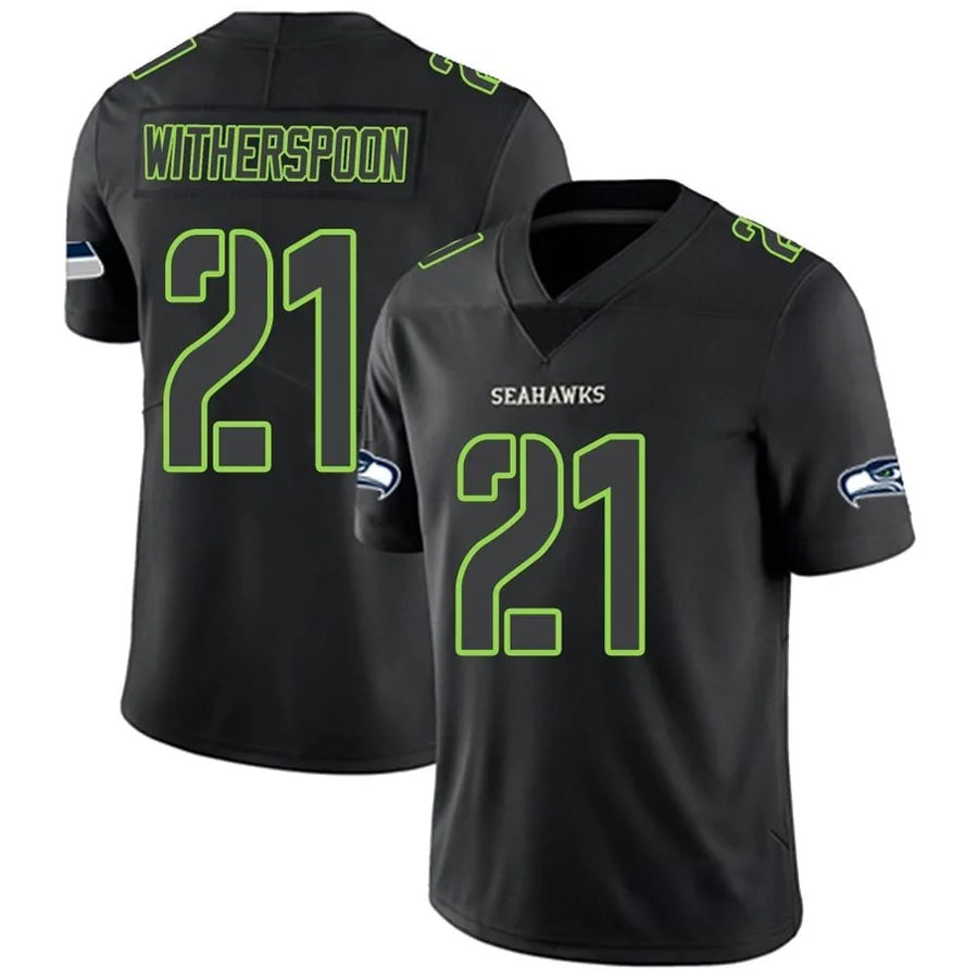 Davalo S.Seahawks #21 Devon Witherspoon Player Black Impact Limited Stitched Jerseys