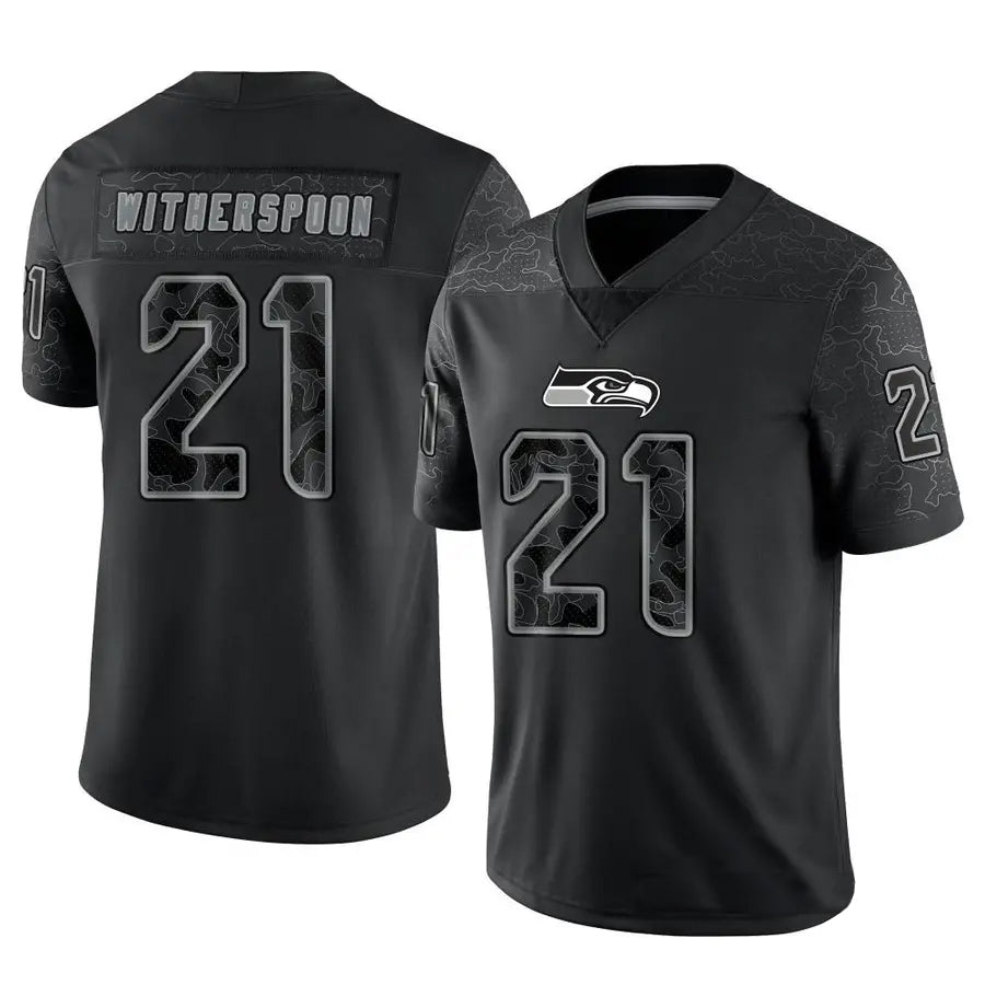Davalo S.Seahawks #21 Devon Witherspoon Player Black RFLCTV Limited Stitched Jerseys