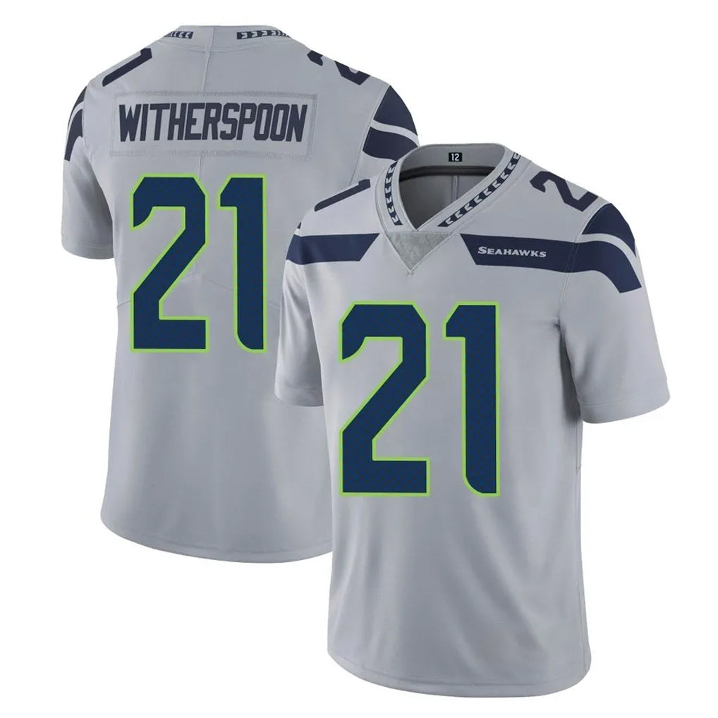 Davalo S.Seahawks #21 Devon Witherspoon Player Gray Limited Vapor Untouchable Home Game Stitched Jerseys