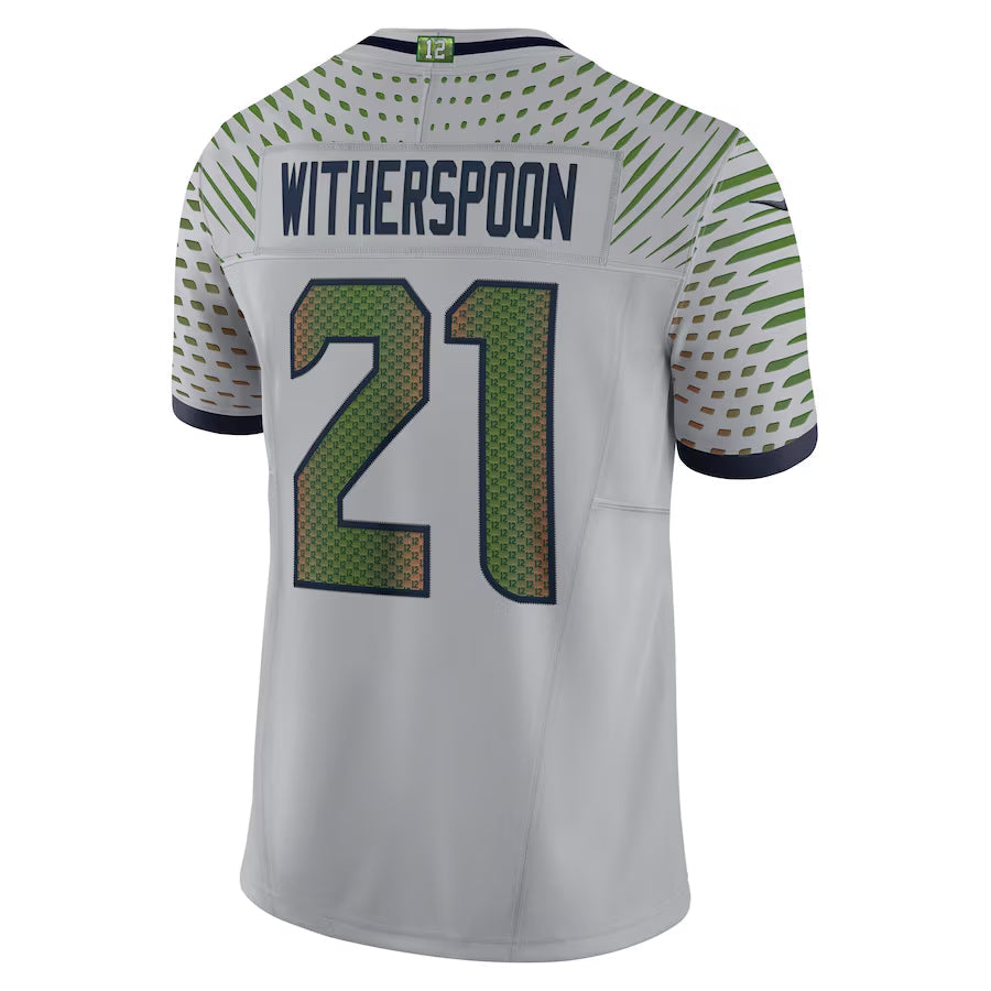 Davalo S.Seahawks #21 Devon Witherspoon Player Gray Rivalries Collection Limited Stitched Jerseys