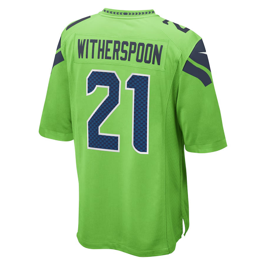 Davalo S.Seahawks #21 Devon Witherspoon Player Green Home Game Stitched Jerseys