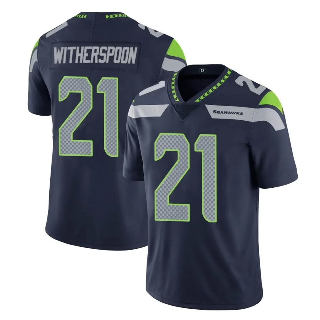 Davalo S.Seahawks #21 Devon Witherspoon Player Navy Limited Vapor Untouchable Home Game Stitched Jerseys