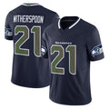 Davalo S.Seahawks #21 Devon Witherspoon Player Navy Rivalries Vapor Limited Home Game Stitched Jerseys