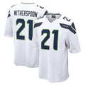 Davalo S.Seahawks #21 Devon Witherspoon Player White Home Game Stitched Jerseys