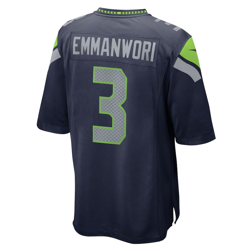 Davalo S.Seahawks #3 Nick Emmanwori College Navy Team Game Stitched Jersey
