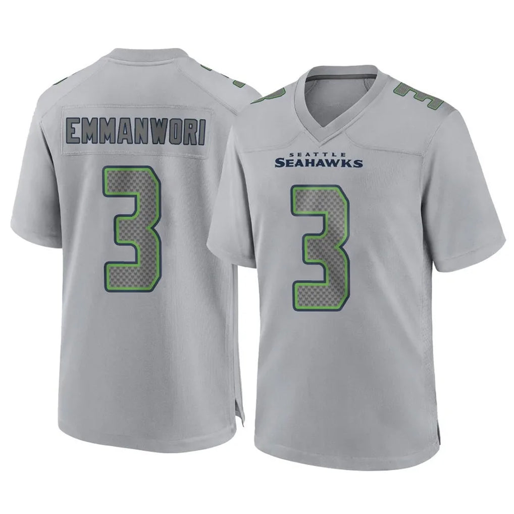 Davalo S.Seahawks #3 Nick Emmanwori Player Gray Atmosphere Fashion Home Game Stitched Jerseys