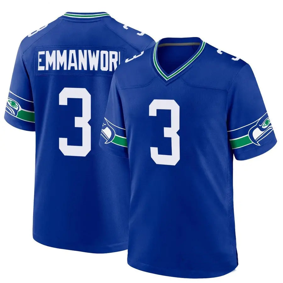 Davalo S.Seahawks #3 Nick Emmanwori Player Royal Game Stitched Jerseys
