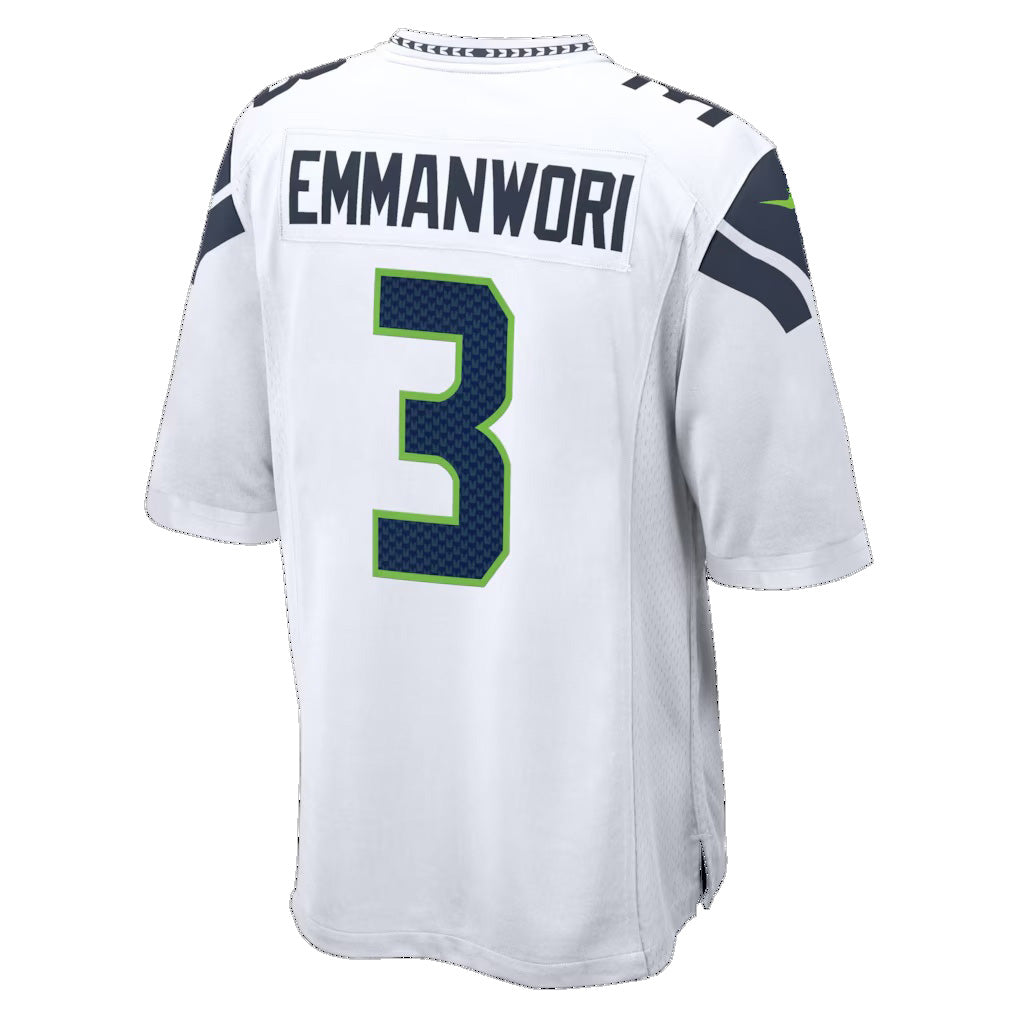 Davalo S.Seahawks #3 Nick Emmanwori White Game Jersey