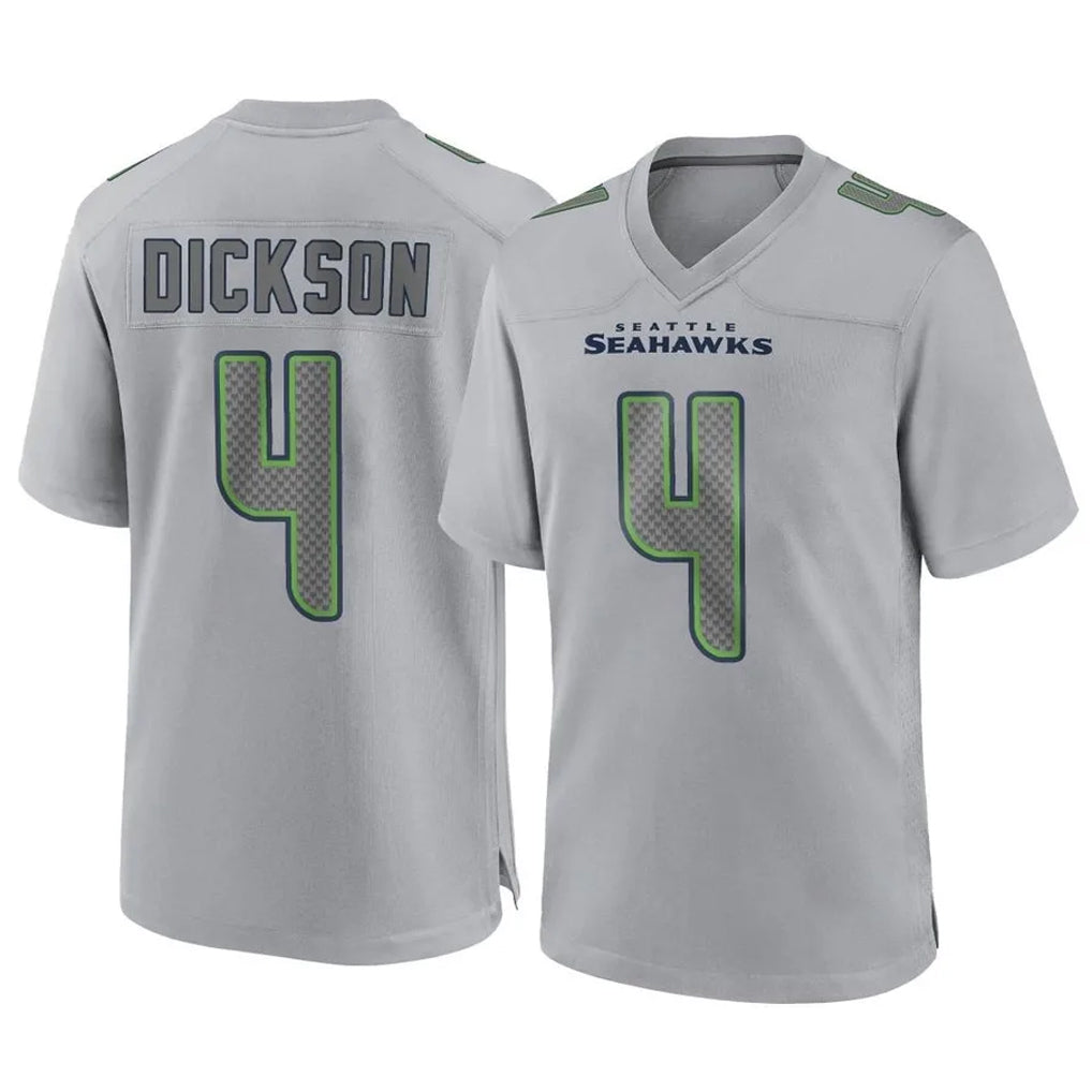 Davalo S.Seahawks #4 Michael Dickson Player Gray Atmosphere Fashion Home Game Stitched Jerseys