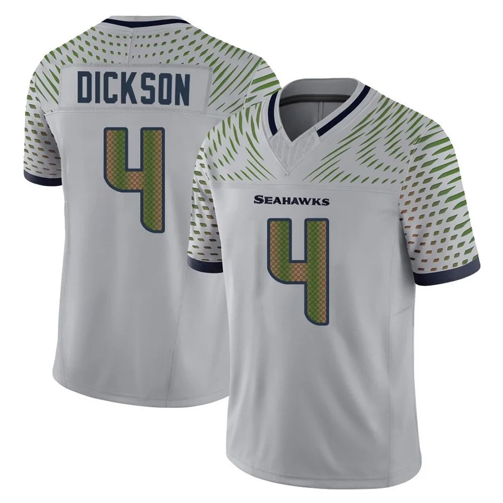 Davalo S.Seahawks #4 Michael Dickson Player Grey Limited 2025 Rivalries Collection Home Game Stitched Jerseys