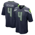 Davalo S.Seahawks #4 Michael Dickson Player Navy Home Game Stitched Jerseys