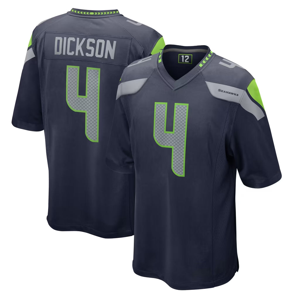 Davalo S.Seahawks #4 Michael Dickson Player Navy Home Game Stitched Jerseys