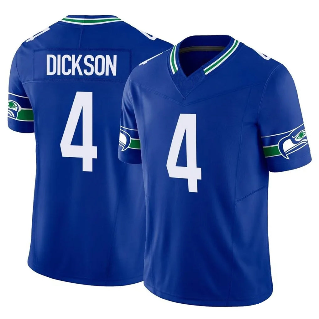 Davalo S.Seahawks #4 Michael Dickson Player Royal Limited Throwback Vapor F.U.S.E. Home Game Stitched Jerseys