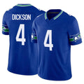 Davalo S.Seahawks #4 Michael Dickson Player Royal Limited Throwback Vapor F.U.S.E. Home Game Stitched Jerseys