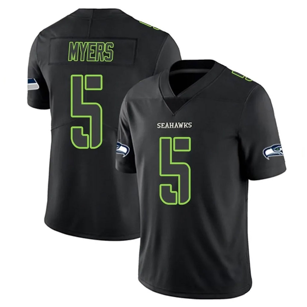 Davalo S.Seahawks #5 Jason Myers Player Black Impact Limited Home Game Stitched Jerseys