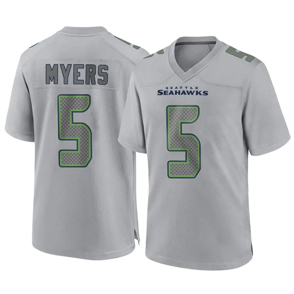 Davalo S.Seahawks #5 Jason Myers Player Gray Atmosphere Fashion Home Game Stitched Jerseys